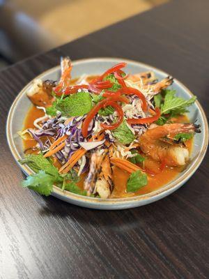 A4. Grilled shrimp salad @dangit.all