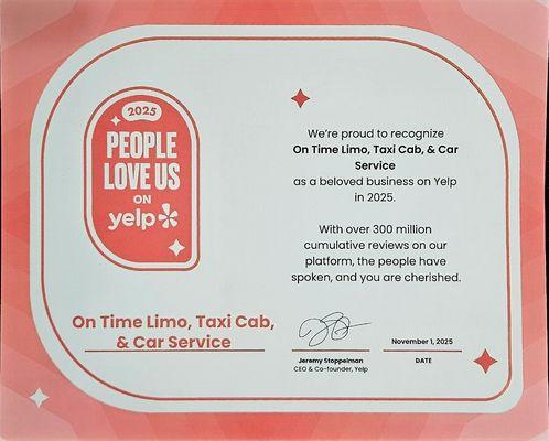 On Time Limo, Taxi Cab & Airport Transportation