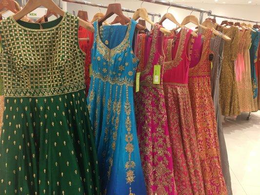 Bright and colorful anarkalis perfect for any occasion