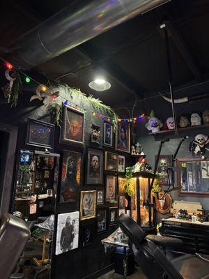 This is the back corner of the shop.