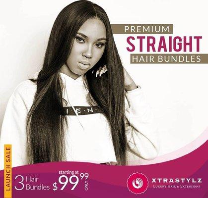 Straight hair is never out of style especially when you have the choice. Choose from a variety of luxury hair bundles at XtraStylz.