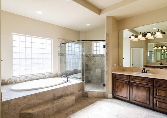 Beautiful custom shower enclosure