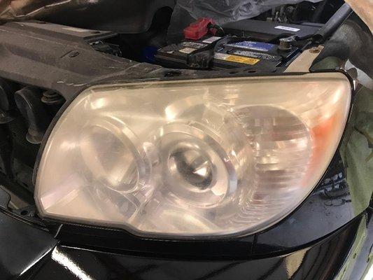 Headlight restoration needed . . .