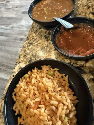 Charro beans and rice. Amazing charro beans!