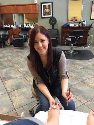 This is Ashley, my nail person. She is such a sweet person and listens to what you want and doesn't disappoint.