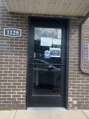 Hours and front door