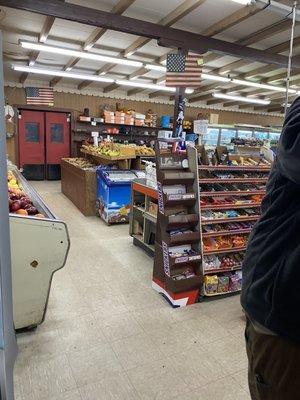 Candy and produce isle