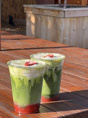 Strawberry Cream Matcha