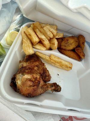 1/4 Chicken with two sides