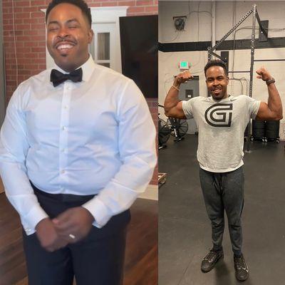 Hard work, focus, and discipline max Chris's 8 month transition amazing!!!