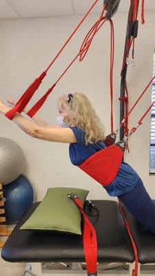 Redcord/neurac system for shoulder impairments