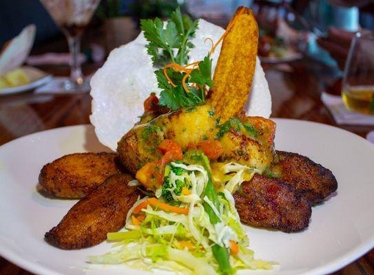 Blackened Scallop w/ Sweet Plantains