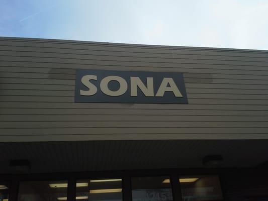 SONA Store Front, Pegasus Shopping Center, Fremont. CA.