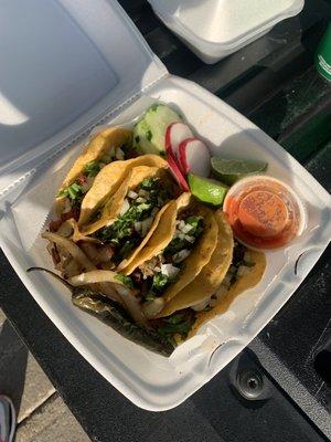 Tacos de pastor and asada, BOMB.COM!