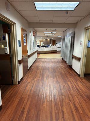 Hallway to the caring rooms