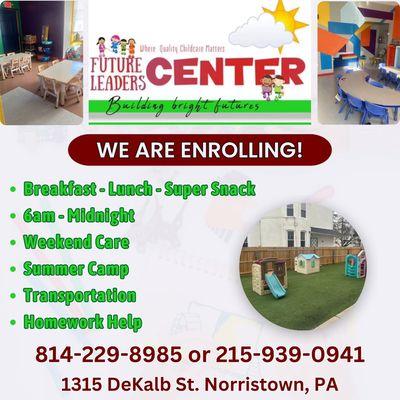 We are now accepting new enrollments......