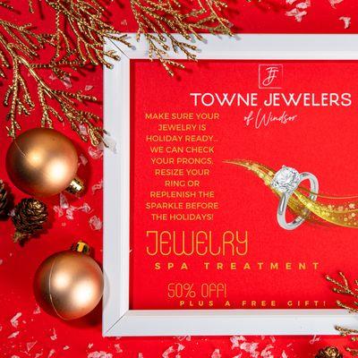 Towne Jewelers is offering their "jewelry spa treatment" just in time for the holidays! 970-980-3430