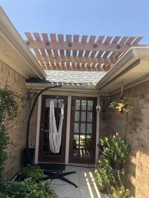 Solution for a small patio cover! Really nice