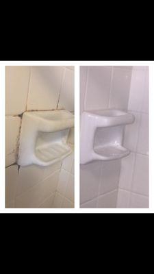 Limpieza de un baño antes y después