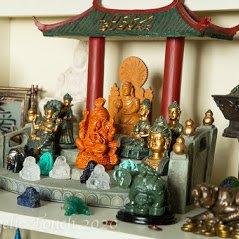 Buddah Statues, as well as Dragons, Angels, Fairies and more.