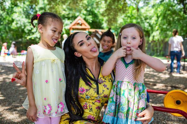 Owner Mrs. Jennifer with two sweet final year students.