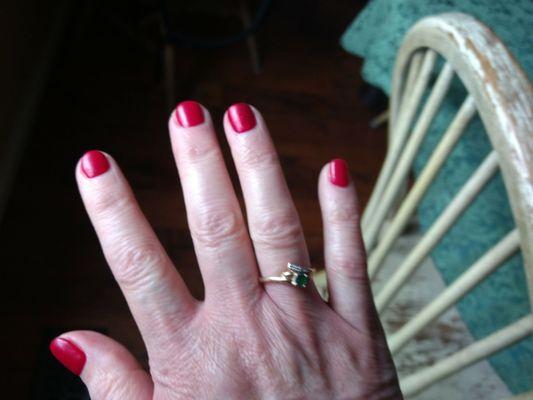 Started off with short damaged nails