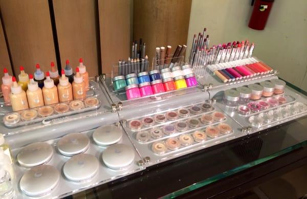 Beautiful GIELLA custom blend cosmetics counter at Henri Bendel, NYC