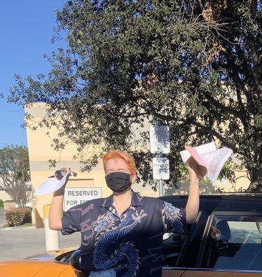 Passing the test first time! Just turned 16!