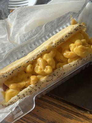 Mac and cheese dog