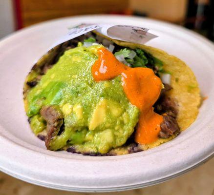 Carne Asada Taco with Salsa