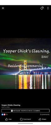 Yooper Chicks Cleaning