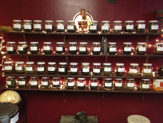 Over 70 varieties of tea to choose from.