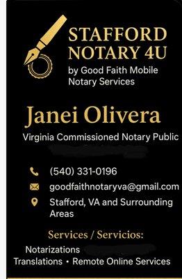 Good Faith Mobile Notary Services