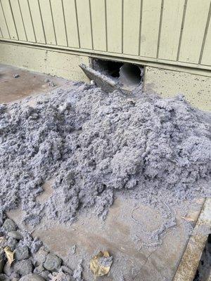 Get your dryer vent cleaned!