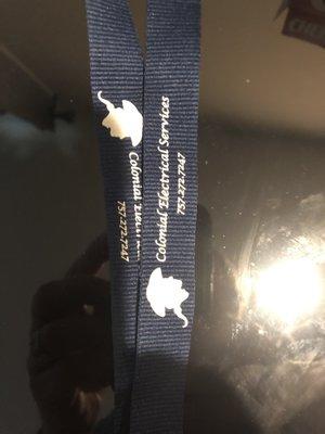 New lanyards just got them today for my employees badges!