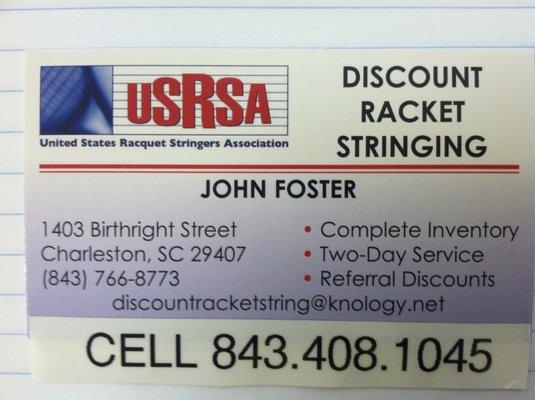 Discount Racquet Stringing