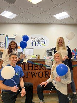 The Therapy Network team at Oceana on spirit day.