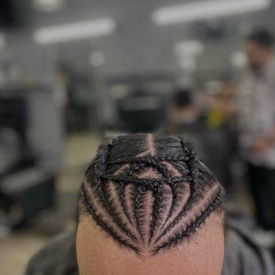 Freestyle designed braids