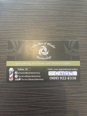 The Art Of Blades Barbershop
