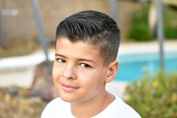 My kid after today's haircut (2 of 2)