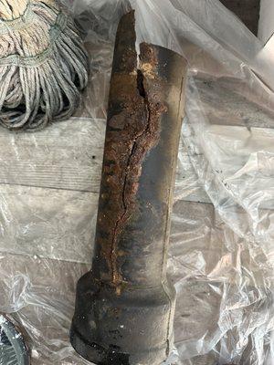 Our nearly 100 year old metal pipes