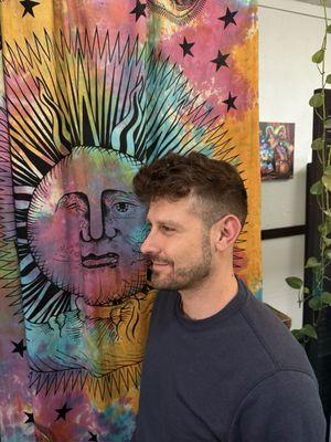 Haircut and beard trim