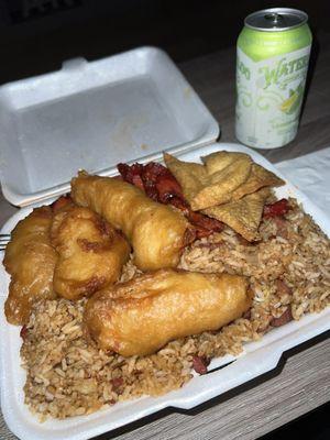 H. Crab Rangoon, Golden Fingers and Boneless Spare Ribs