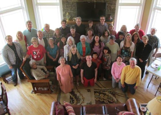 The congregation on Easter morning