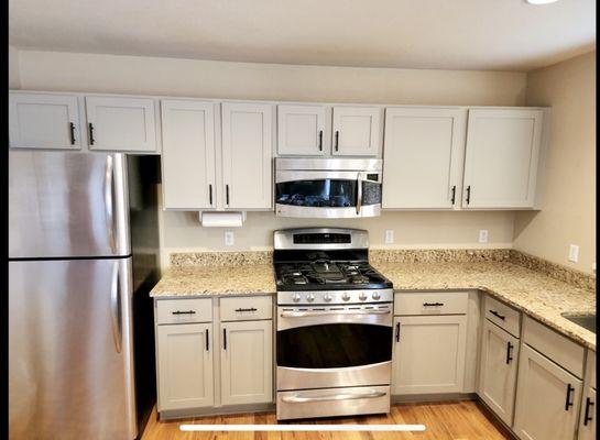 After pic of refacing with color called dust bunny