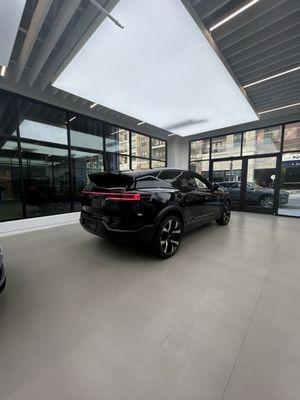 car on display in store