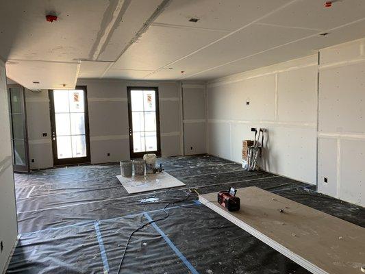 Preparing a basament to be tape