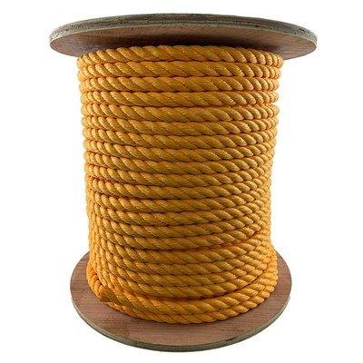 Polypropylene 3-strand twisted rope is strong, economical, & made for long-lasting outdoor use. All sizes available.