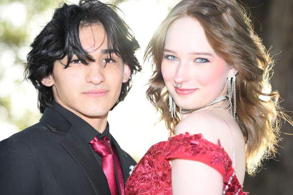 Prom engagement, on location