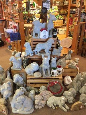 All types of pet + memorial pet items.